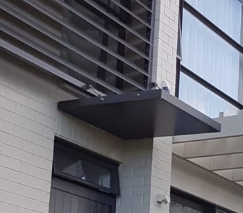 Entrance canopy - Stonefields Special Housing Development