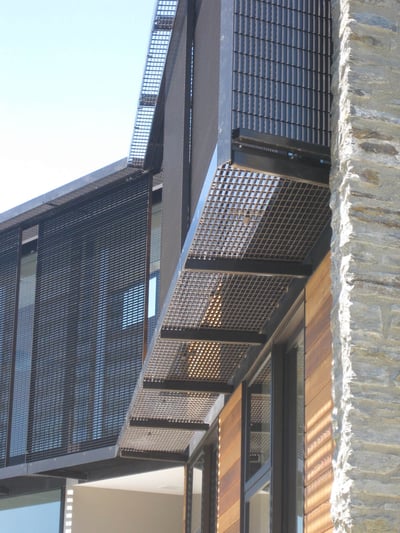 Grated sliding shutters