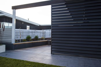 Outdoor privacy shutters - Taupo Residential Property