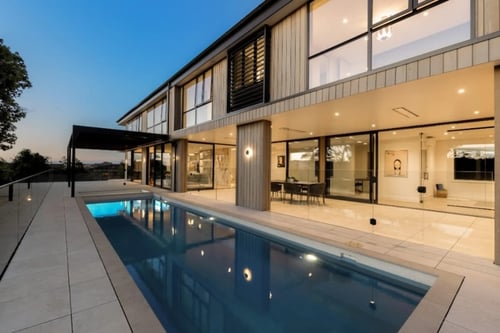 Aluminium louvres NZ - Tarawera Terrace l Aurae Project