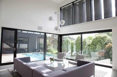 Operable louvres in living room