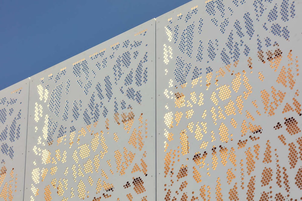 dapple perforated screen by Aurae