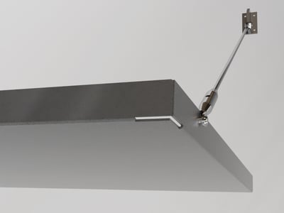 Draining slot for patio canopy