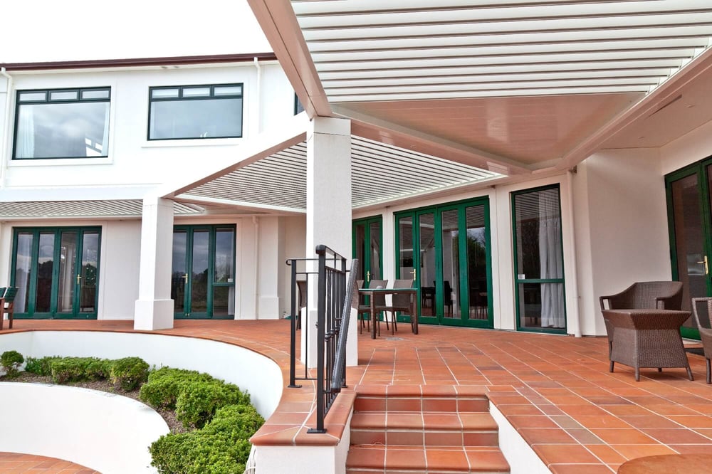 Modern loggia structure used in residential design
