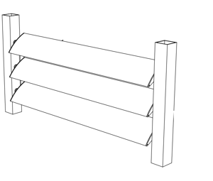 Aluminium louvre blades