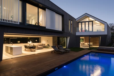 White sliding shutters