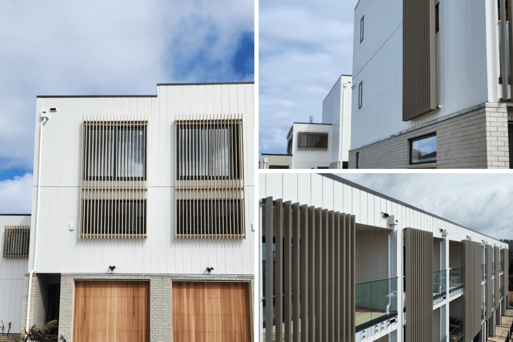 Finished louvre project in Orewa