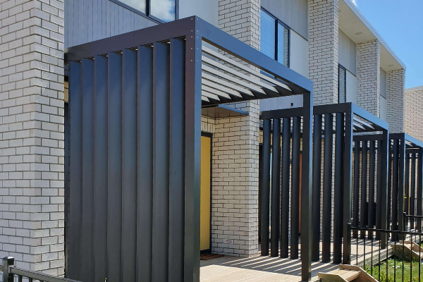 Fixed louver pergolas
