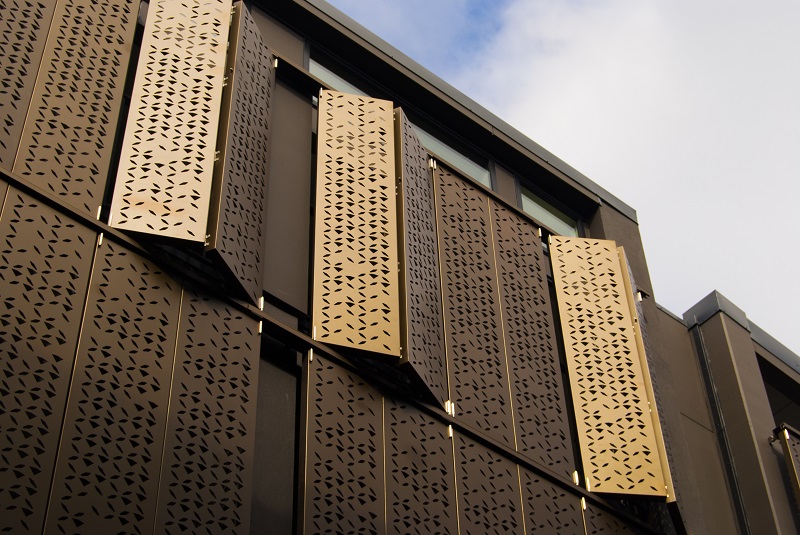 Decorative bi-fold shutters