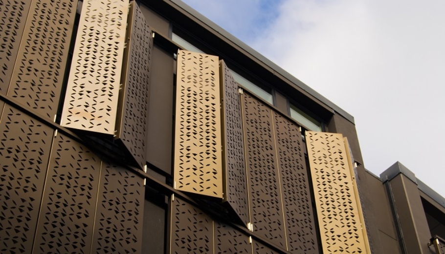 dapple perforated aluminium screens