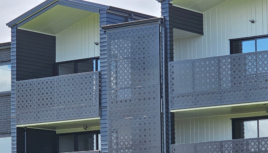 dapple screens on medium-density housing