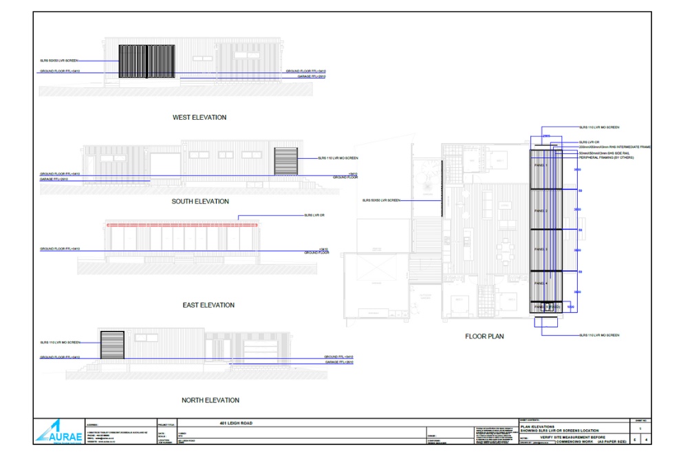 Tramcar Bay project - shop drawings