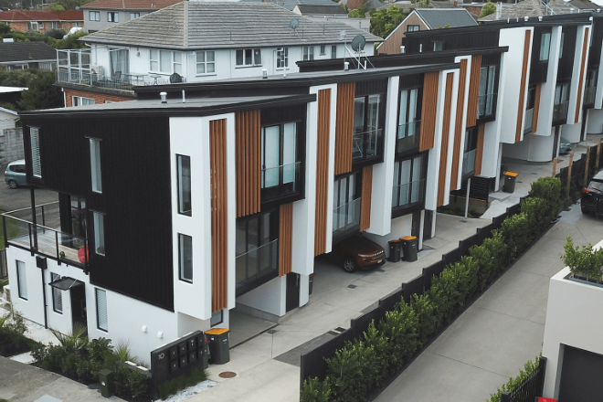 Vertical louvre blades supplied for housing development Vertical louvre blades supplied for housing development