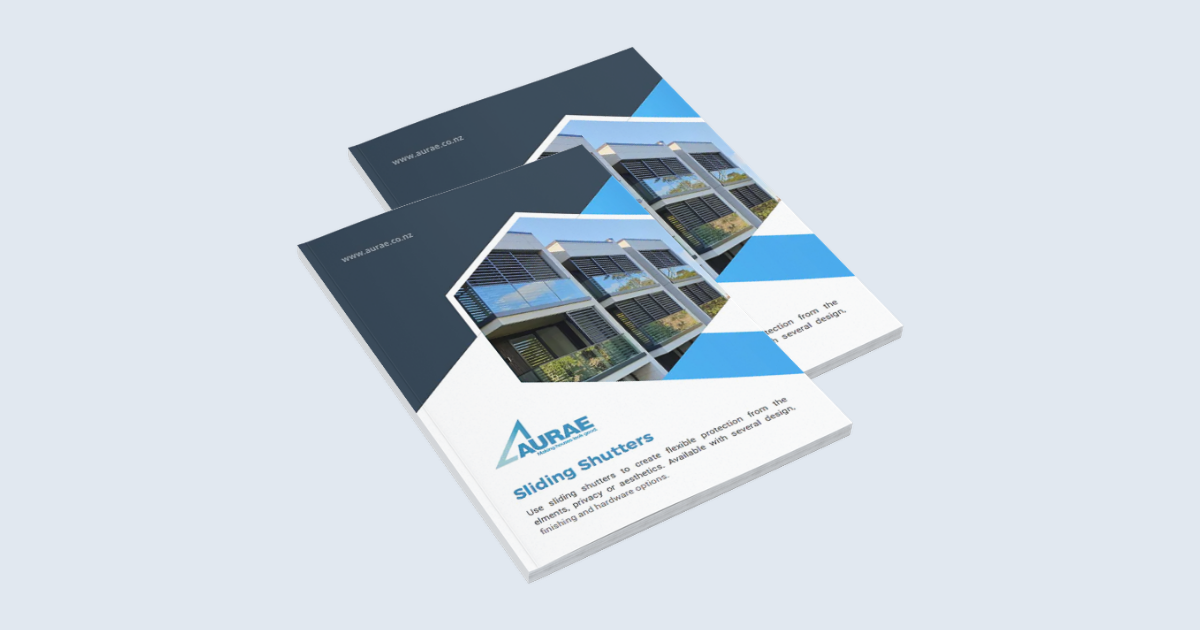 Aurae sliding shutters brochure